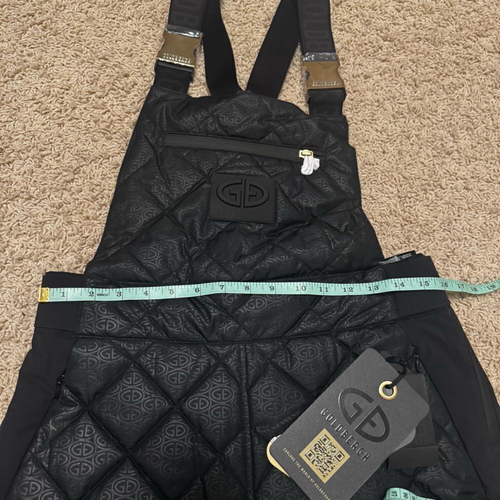 Goldbergh KAYA SALOPETTE BLACK Ski Pants Overalls NWT US size 10 ski bibs - Picture 9 of 12